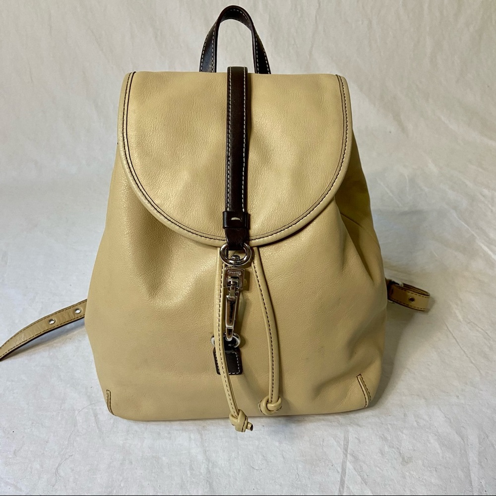 Coach Studio Leather Legacy Backpack tan